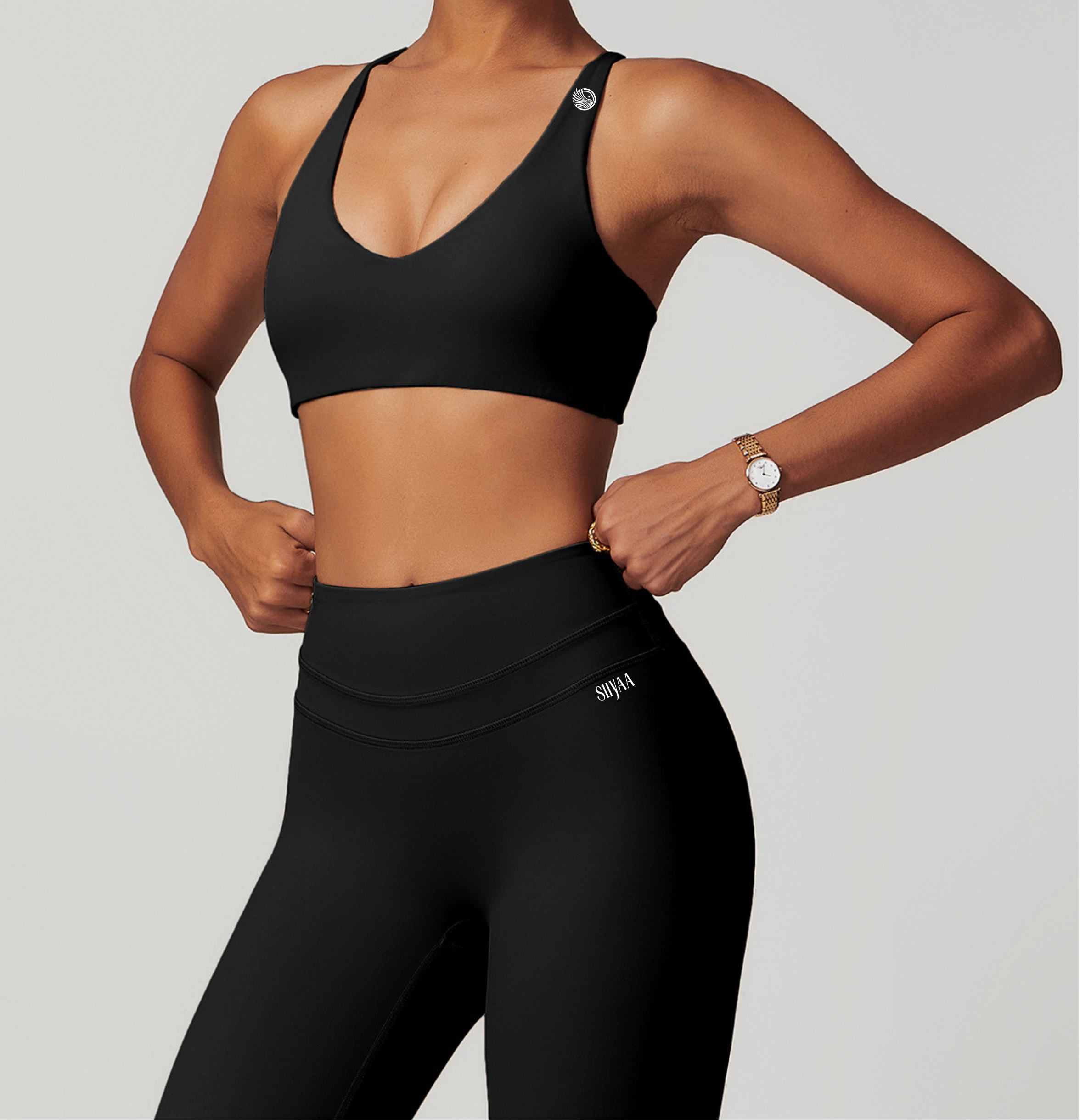 Deep-U Open-Back Sports Bra